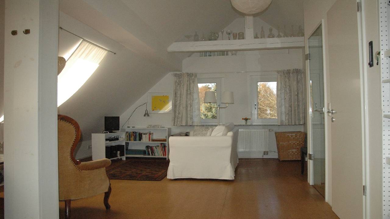 Villa Grete - Sitzecke mit TV und Schlafsofa